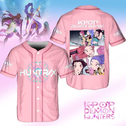 Kpop Huntrix Baseball Jersey Shirt, Kpop Demon Hunters Shirt