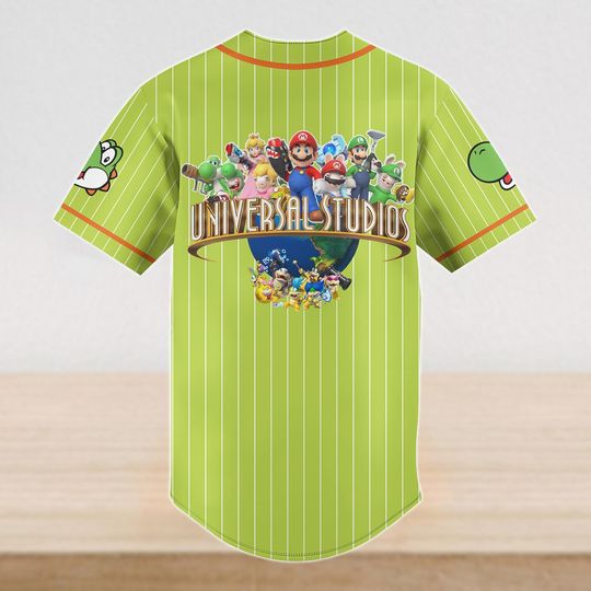 Custom Universal Studios Mario Family Vacation Shirt 2026, Yoshi Baseball Shirt