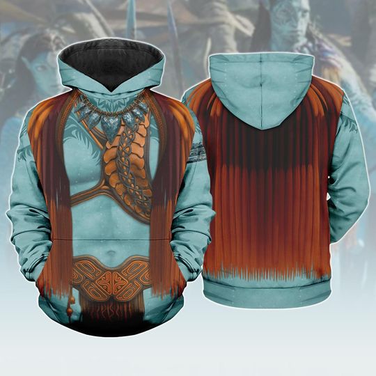 Tonowari 3D Hoodie, Avatar Costume, The Way of Water Cosplay Hoodie, Animal Kingdom The World of Avatar, Pandora Omaticaya 3D Hoodie