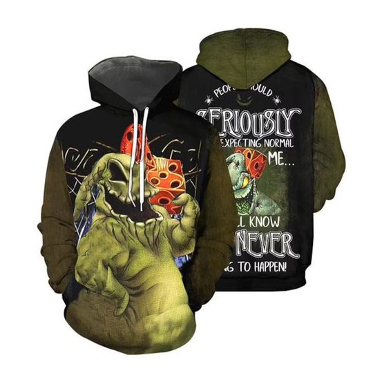 Oogie Boogie Stop Expecting Normal From Me Halloween All Over Print 3D Hoodie