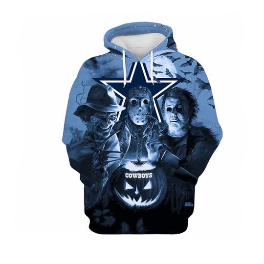 Cowboys Horror Night 3D Full Printed Hoodie