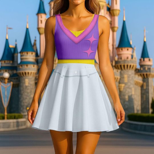 Mystery Saja Boys Costume Skater Dress, Mystery Saja Women Dress, Mystery Cosplay Shirt, Kpop Demon Hunters Dress, Gift For Her Fans