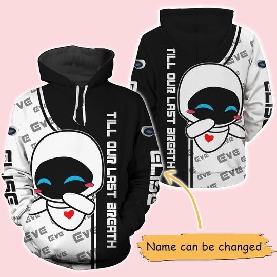 Custom Disney Wall-E And Eve Hoodie, From Our First Kiss Till Our Last Breath Couple Hoodie, Disney Couple Hoodies, Gift For Valentine