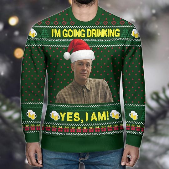 Retro Charlie Hunnam Ed Gein Ugly Christmas Sweater