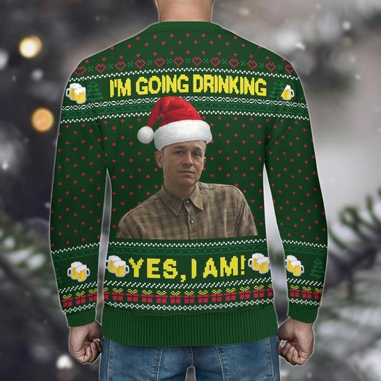Retro Charlie Hunnam Ed Gein Ugly Christmas Sweater