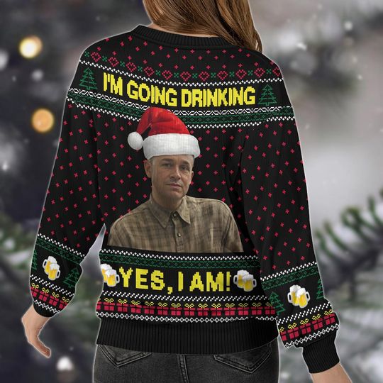 Retro Charlie Hunnam Ed Gein Ugly Christmas Sweater