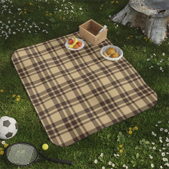 Autumn Plaid Picnic Mats: Fall Camping Mat