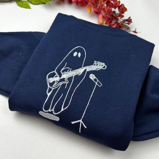 Spooky Season Embroidered Sweatshirt, Halloween Embroidered Sweatshirt