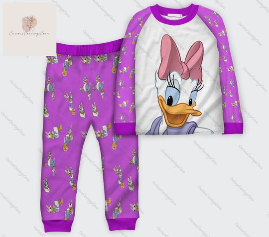 Daisy Duck Matching Family Pajamas, Disney Daisy Pajamas Set, Movie Christmas Pajamas