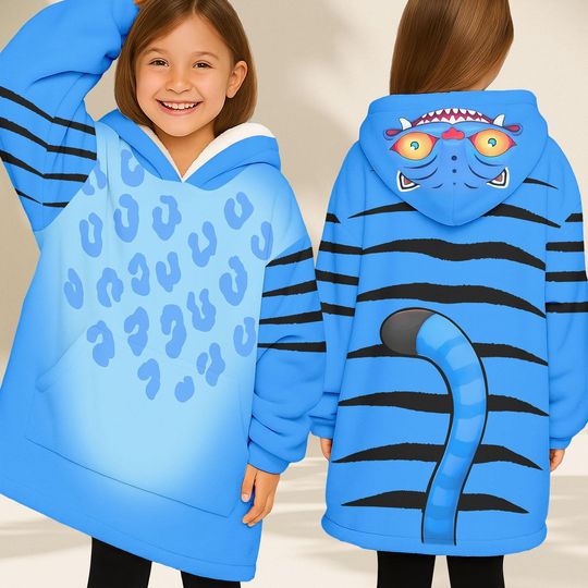 Kpop Tiger Cosplay Blanket Hoodie