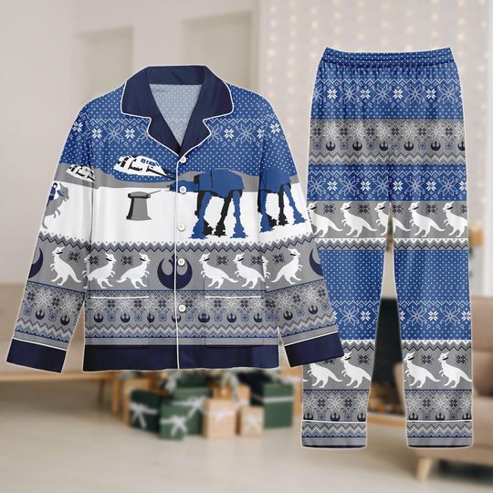 Star Wars Christmas Pajama Set, Cute Xmas Pajama Set, Holiday Matching Pajamas Set, Family Christmas Gift