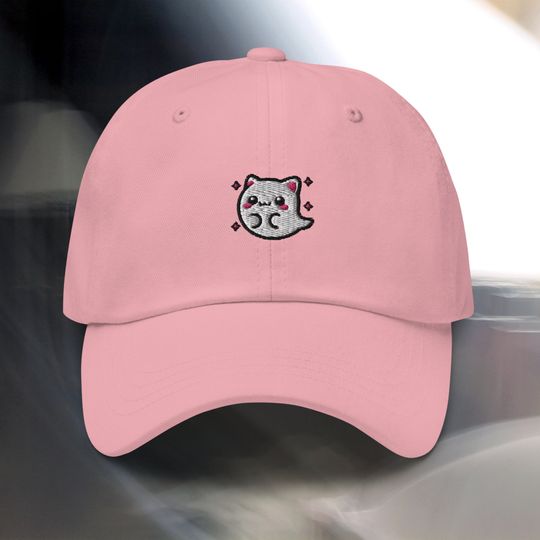 Halloween Ghost Cat Hat  Spooky Embroidered Witch Cat Hat for Pet Lovers