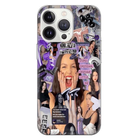 Olivia Rodrigo Phone Case, Lyrics Sour, Wampire Fan Cover iPhone