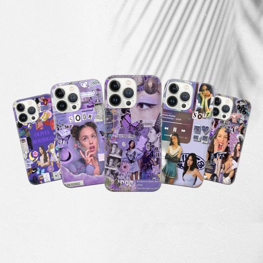Olivia Rodrigo Phone Case, Lyrics Sour, Wampire Fan Cover iPhone