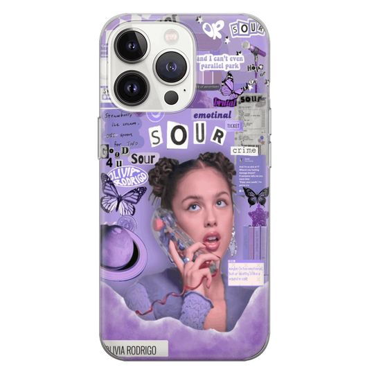 Olivia Rodrigo Phone Case, Lyrics Sour, Wampire Fan Cover iPhone