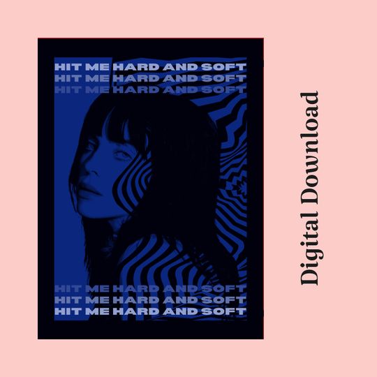 Billie Eilish Merch, Digital Print, Billie Eilish Poster
