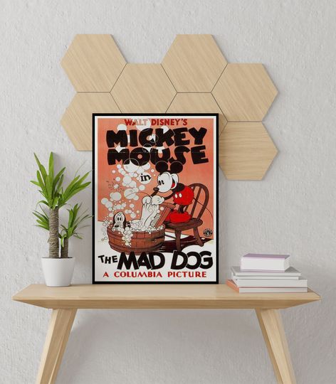 The Mad Dog Poster, Mickey Mouse Poster, Disney Poster Art
