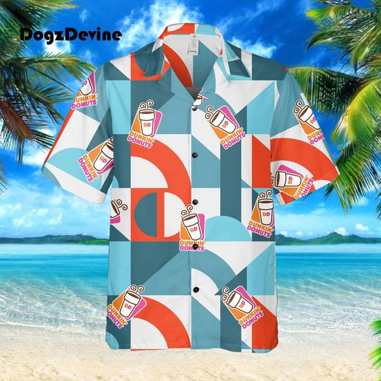 Dunkin Donuts Hawaiian Shirt