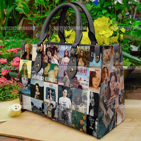 Lana Del Rey Album Women Leather Handbag,Lana Del Rey Lover's Handbag, Gift For Mom
