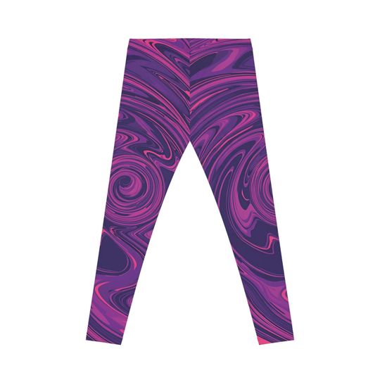 Purple Marble Leggings: Snarky Statement Activewear - Witch-Core Yoga Pants