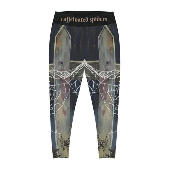Women’s Caffeinated Spiderweb Leggings Slim Fit Activewear