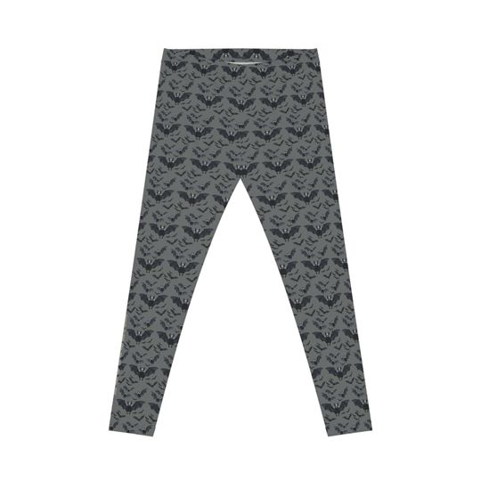Gothic Bat Print Leggings: Gothcore Yoga Pants