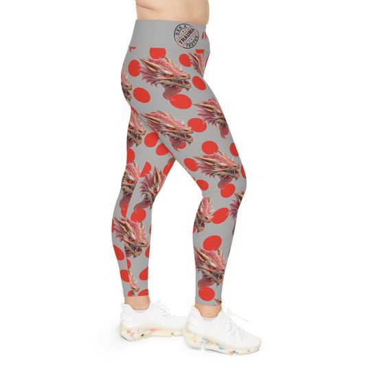 Dragon Print Leggings: Gen X Certification, Fantasy Apparel