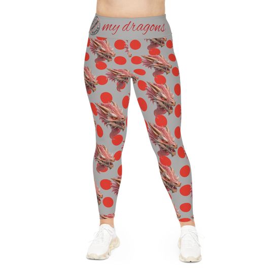 Dragon Print Leggings: Gen X Certification, Fantasy Apparel