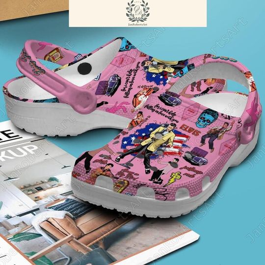 Elvis Presley Clogs Shoes, Elvis 4Th Of July Clogs