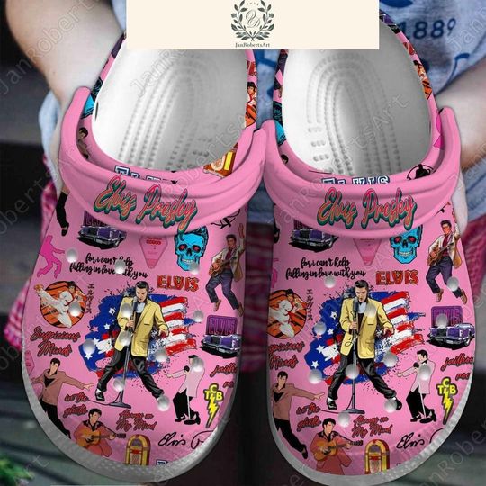 Elvis Presley Clogs Shoes, Elvis 4Th Of July Clogs