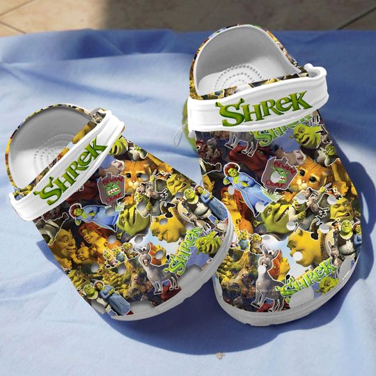 Shrek Clogs, Shrek Sandals, Shrek Summer Shoes, Scared Shrekless Clogs