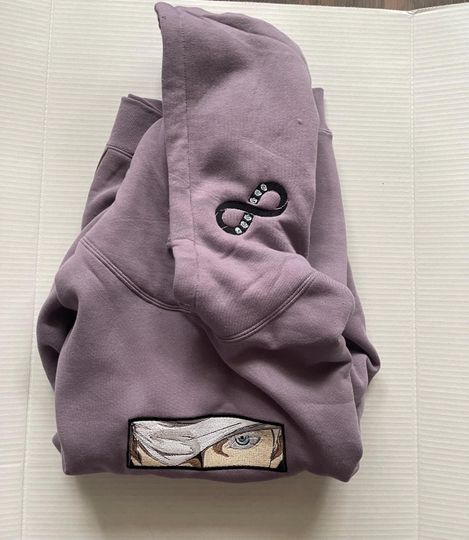 Satoru Gojo Embroidered Hoodie