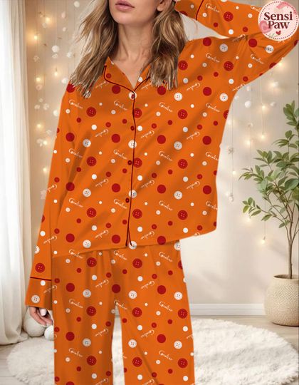 Coraline Button Pattern Pajama Set  Spooky Halloween Sleepwear  Cozy Lounge Set for Women, Creepy Cute PJs Gift