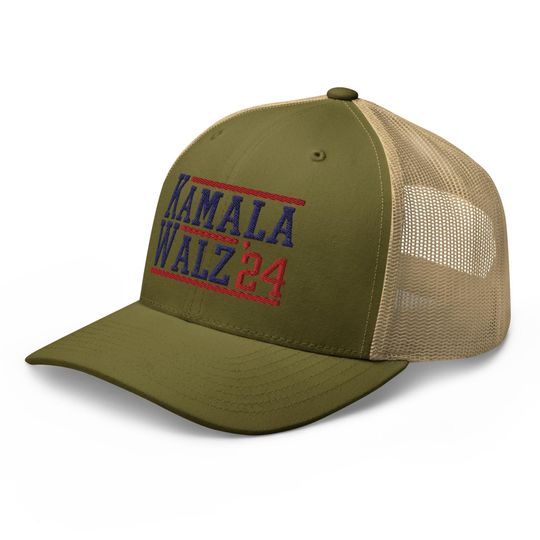 Kamala Harris Tim Walz 24 2024 Retro Hat