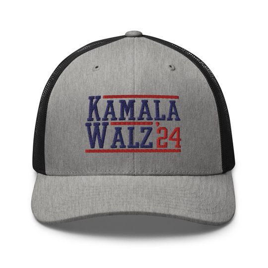 Kamala Harris Tim Walz 24 2024 Retro Hat