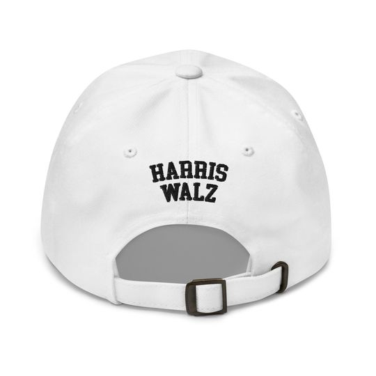 Harris Walz Scary Ghost Halloween Embroidered Dad Hat