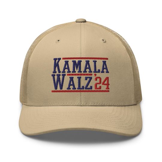 Kamala Harris Tim Walz 24 2024 Retro Hat