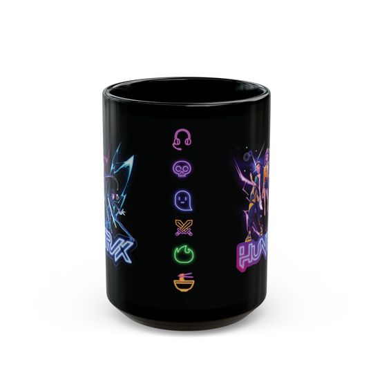 Huntrix Girl KPop Hunters Ceramic Mug, Kpop Idol Group Gift, Coffee Lover Mug