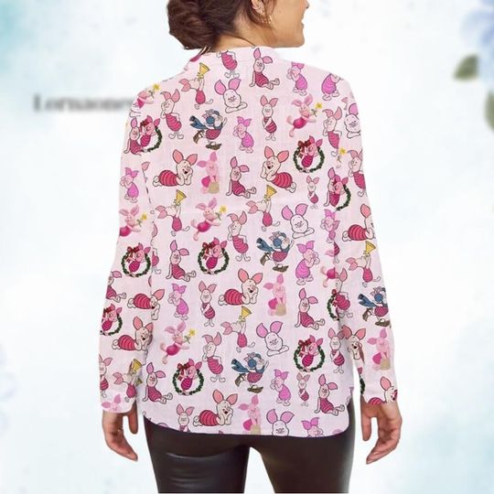 Piglet Women's Blouse, Mother's Day Gift