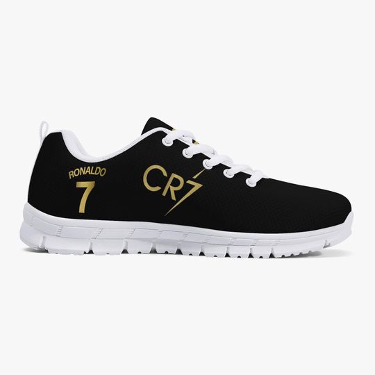 Ronaldo Classic Lightweight Mesh Sneakers - White/Black