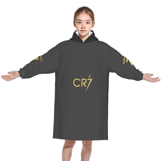 Blanket Hoodie for Kids, Ronaldo Design