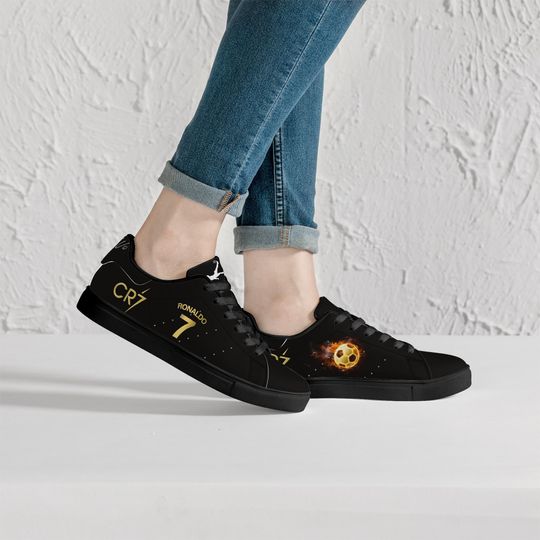 Low-Top Sneakers In Leather, Ronaldo Edition, Sport Shoes