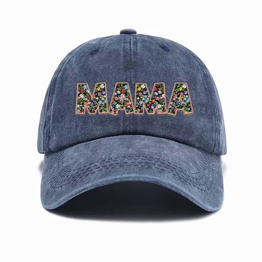 Personalized Mothers Day Embroidered Hat, Mama Vintage Baseball Hat, Gift For New Mom, Pregnancy Announcement, Mothers Day Gift