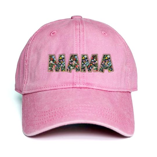 Personalized Mothers Day Embroidered Hat, Mama Vintage Baseball Hat, Gift For New Mom, Pregnancy Announcement, Mothers Day Gift