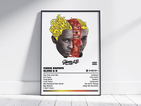 Chris Brown Poster Print | Slime & B Poster