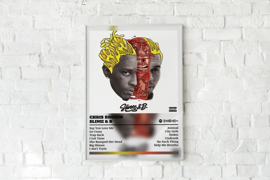 Chris Brown Poster Print | Slime & B Poster