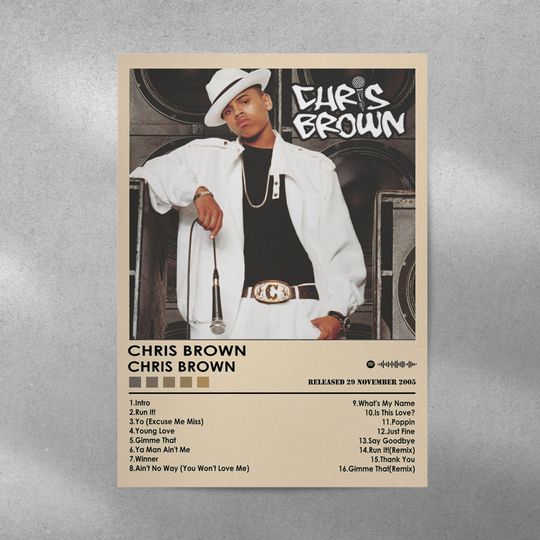 Chris Brown Poster Print | Chris Brown Poster | Music Poster
