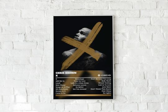 Chris Brown Poster Print | X Poster | Music Poster