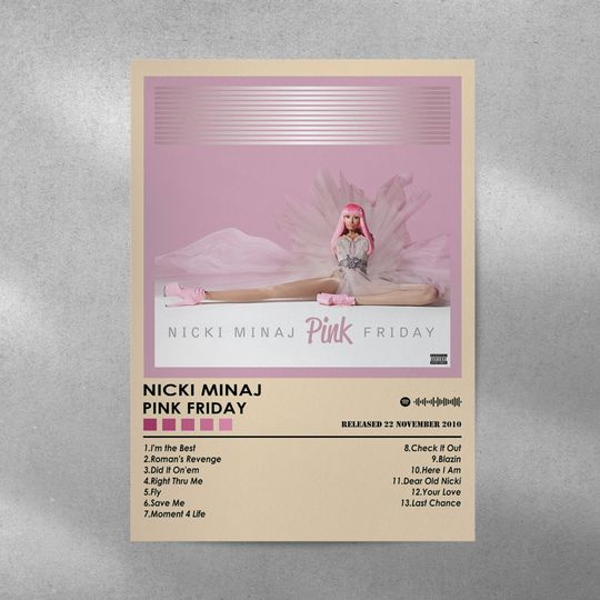Nicki Minaj Poster Print | Pink Friday Poster