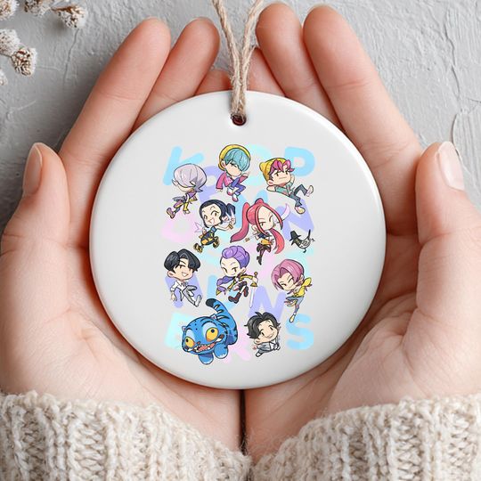 Huntrix Demon Hunter Ornament, Gift for Her, Printed One Side